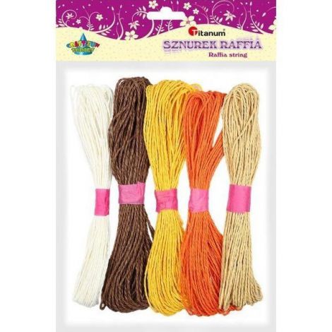 Sznurek Rafia Titanum Mix, 5x15m